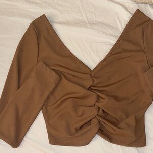 SHEIN crop long sleeve